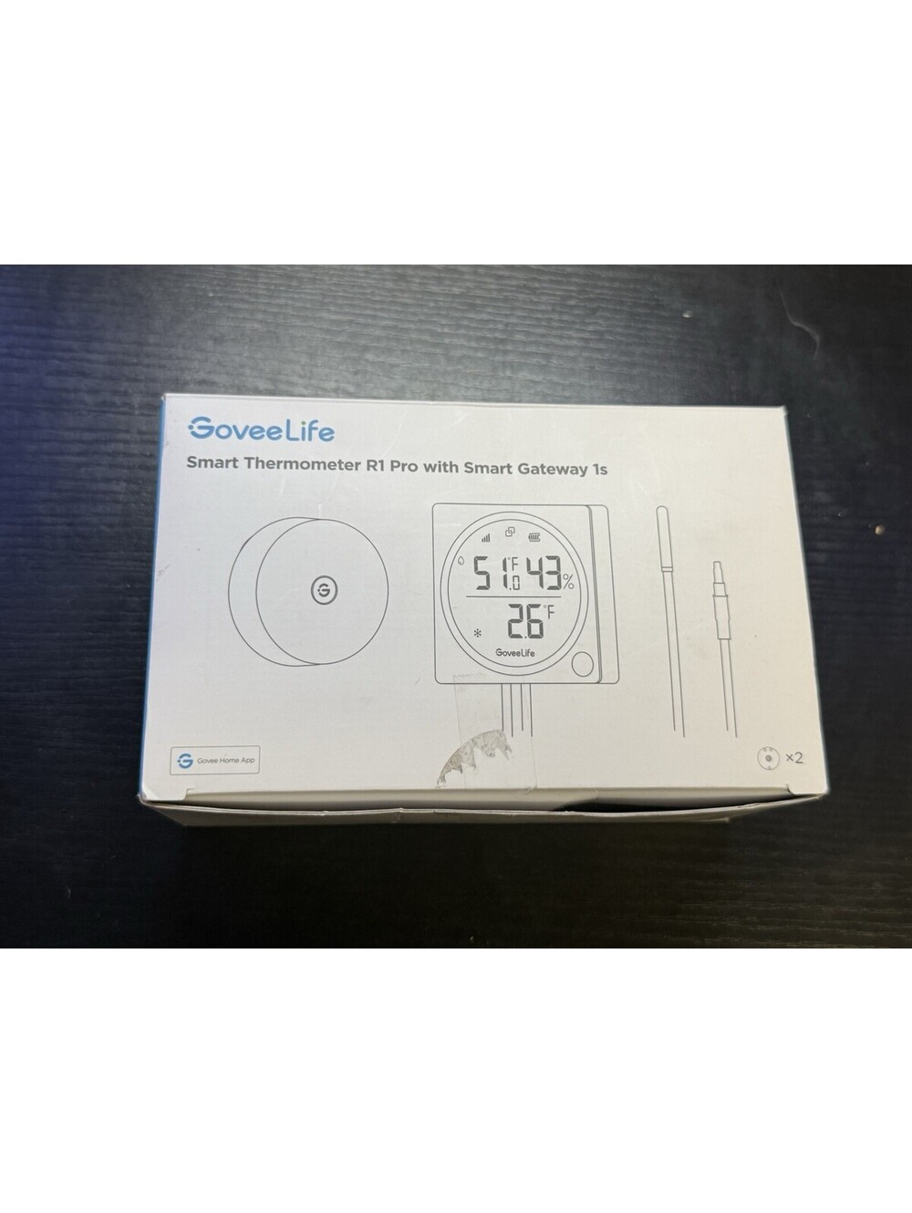 GoveeLife 2.0 Refrigerator Thermometer Dual Probes with LCD, Missing Wire